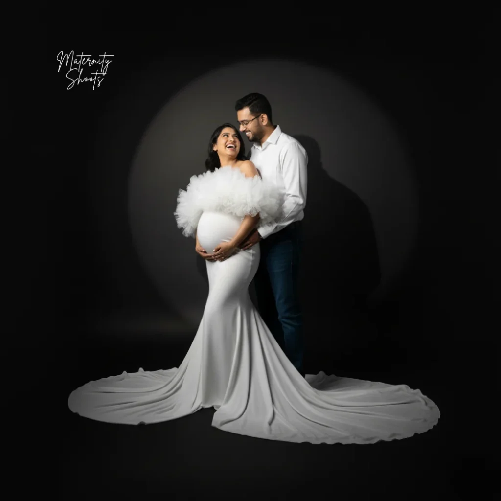 Black & White Indoor Maternity Shoot – Sonari, Jamshedpur