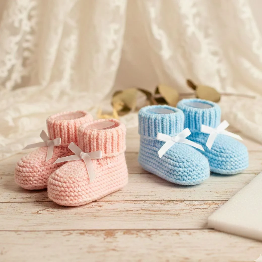 Baby boy and girl shoes pregnancy photoshoot prop