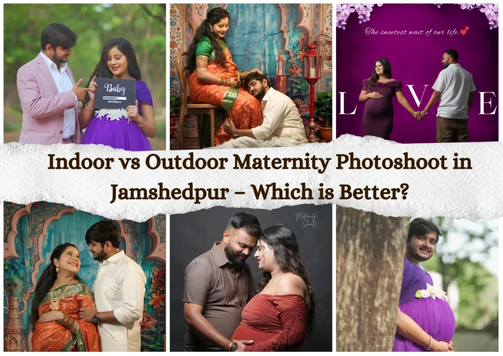 Indoor vs Outdoor Maternity Photoshoot in Jamshedpur – Which is Better