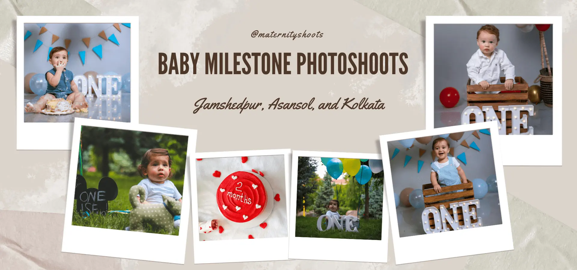 Baby Milestone Photoshoots in Jamshedpur, Asansol & Kolkata