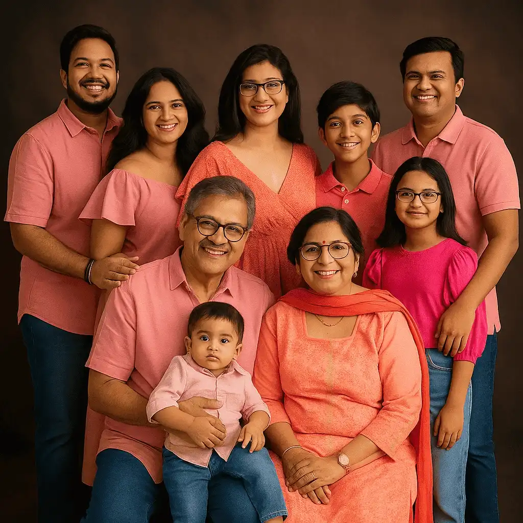 In-home family session