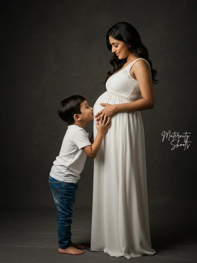 Kids Kissing the Belly