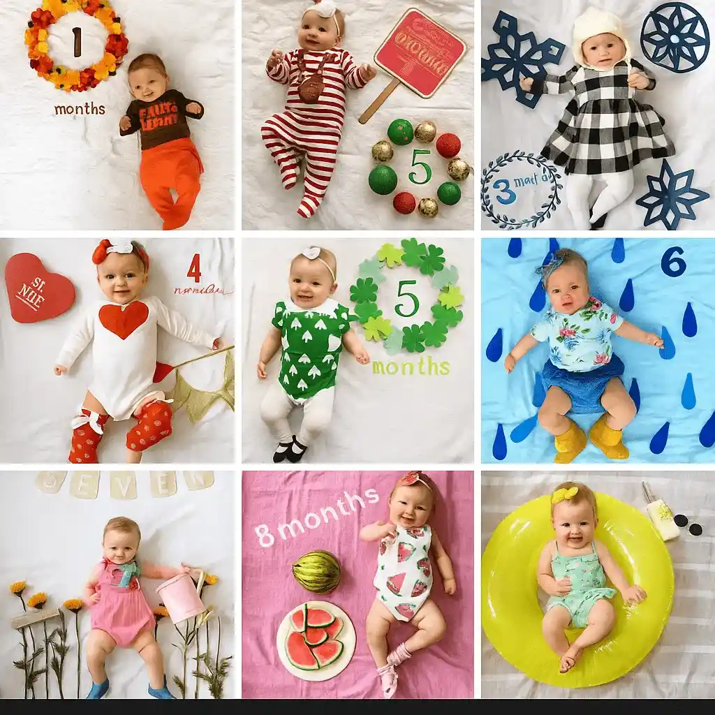 Milestone photography for babies