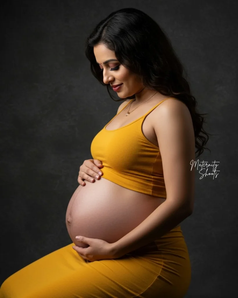 The Serene Gaze Pose