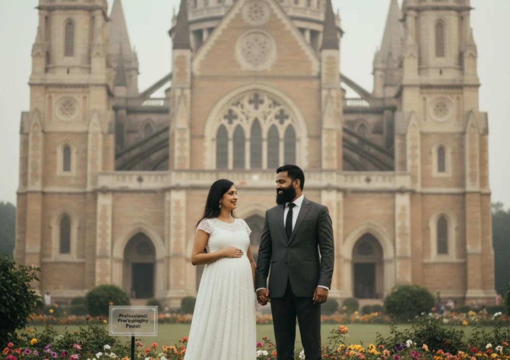 Experience timeless elegance at this majestic Gothic-style cathedral. Its stunning architecture, with intricate arches and stonework, combined with peaceful gardens, provides a classic, romantic backdrop for photography.